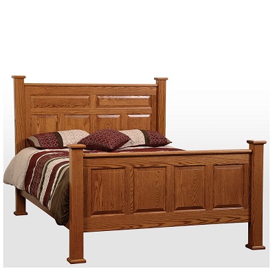 Amish Collection by Transitional Transitional Troyer Ridge in White in White Panel Beds