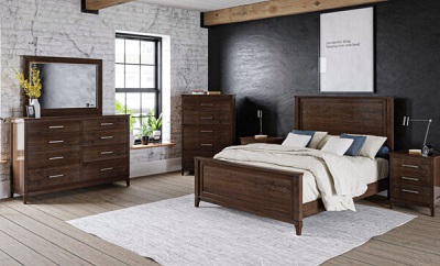 Boulder Creek Collection by Transitional Transitional Troyer Ridge in White in White Panel Beds
