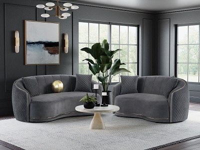 Brookside Collection by Coaster Furniture in Gray Sofa Beds