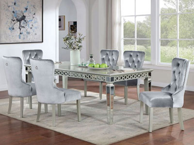 Adalia Collection by Furniture of America in Other and Fabric