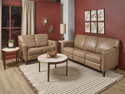 Digby Collection by Flexsteel by Flexsteel Queen Beds in White by Flexsteel with Chairs in White