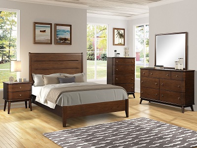Dorval Collection by Bernards with Armoires Queen Beds