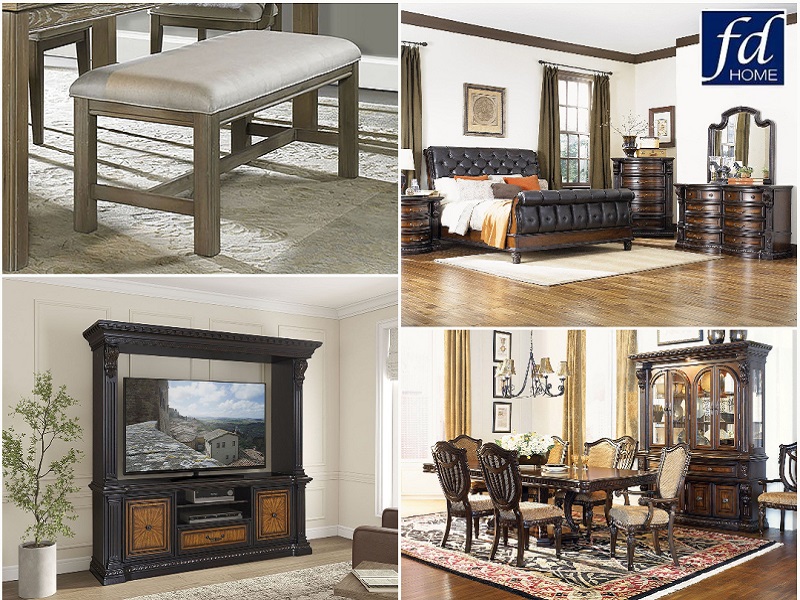 FD Home with Nightstands Queen Beds