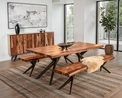 Kent Collection by Home Trends & Design in Java in Java Eastern King Beds in Java by Home Trends & Design with Dining Room Sets in Java in Java Dining Room Sets