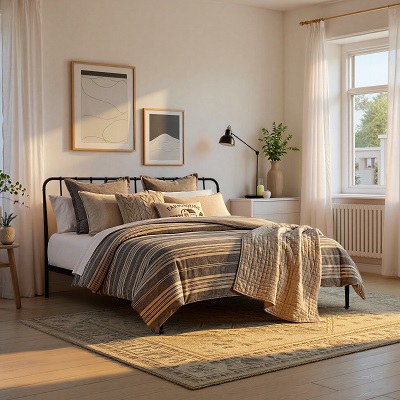 Metal Beds Collection by Intercon Furniture Kona Collection in Upholstery