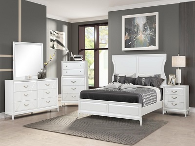 Renascence Collection by Bernards with Armoires Queen Beds