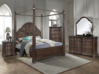 Tuscany Collection by Bernards with Armoires Queen Beds