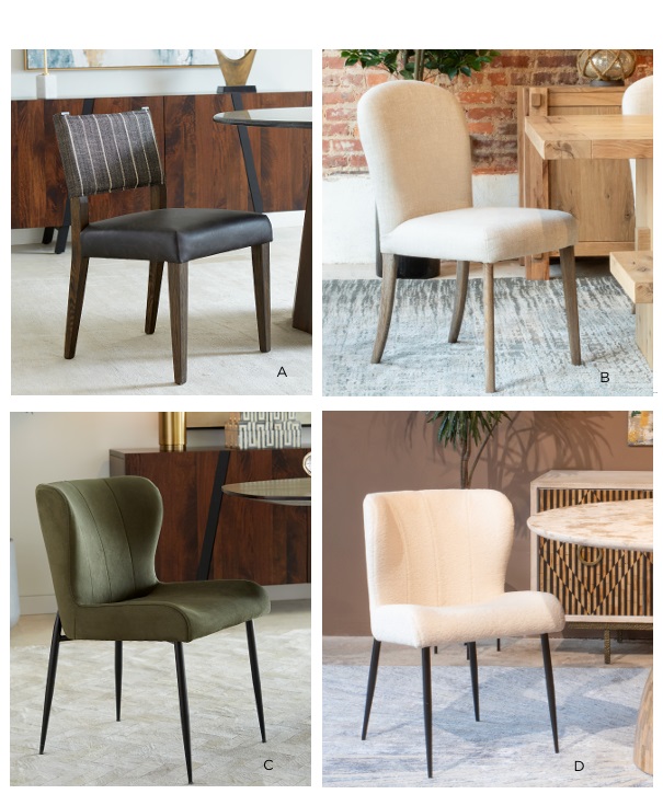 Upholstered Seating Collection by Home Trends & Design in Java and Wood