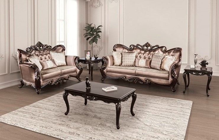 Albacete Collection by Furniture of America in Other and Fabric