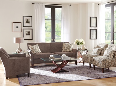 Bowie Collection by Transitional Transitional Tennessee Custom with Sofas Hallie Collection with Sofas