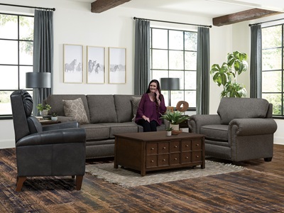 Brett Collection by Transitional Transitional Tennessee Custom with Sofas Hallie Collection with Sofas