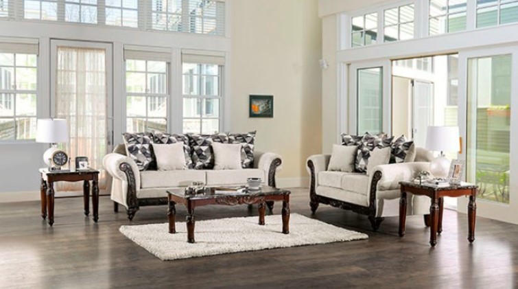 Cassani Collection by Furniture of America in Other and Fabric