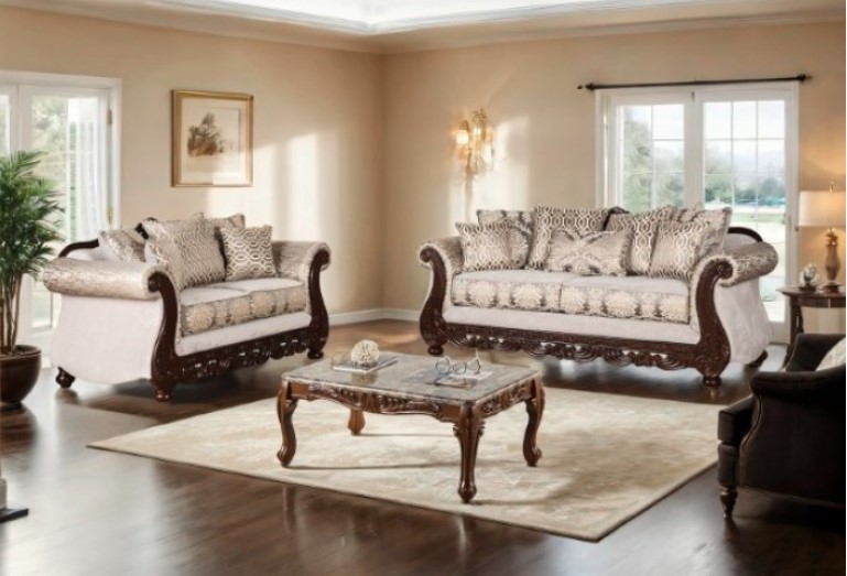 Catalonia Collection by Furniture of America in Other and Fabric