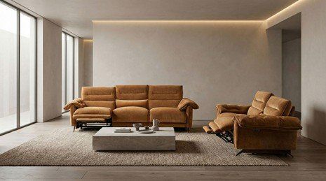 Morley Collection by Furniture of America with Sofas in Navy Sofas