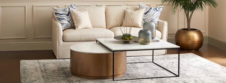 Contemporary Cyan Design in Beige