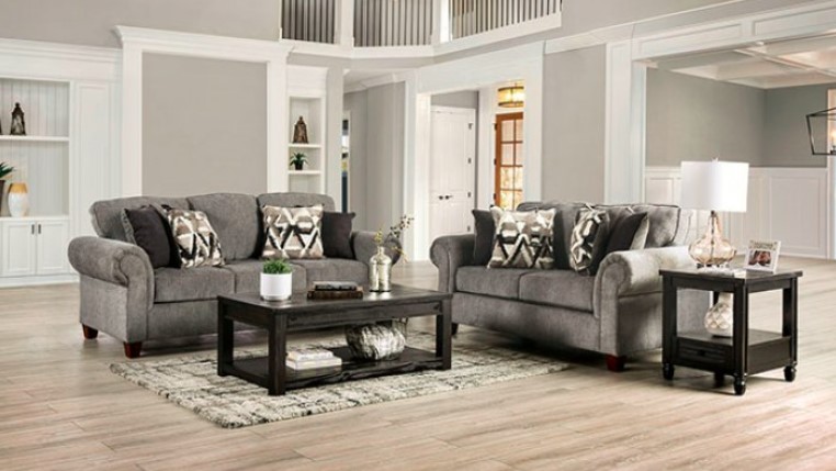 Delgada Collection by Furniture of America in Other and Fabric