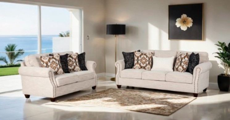 Earley Collection by Furniture of America in Other and Fabric