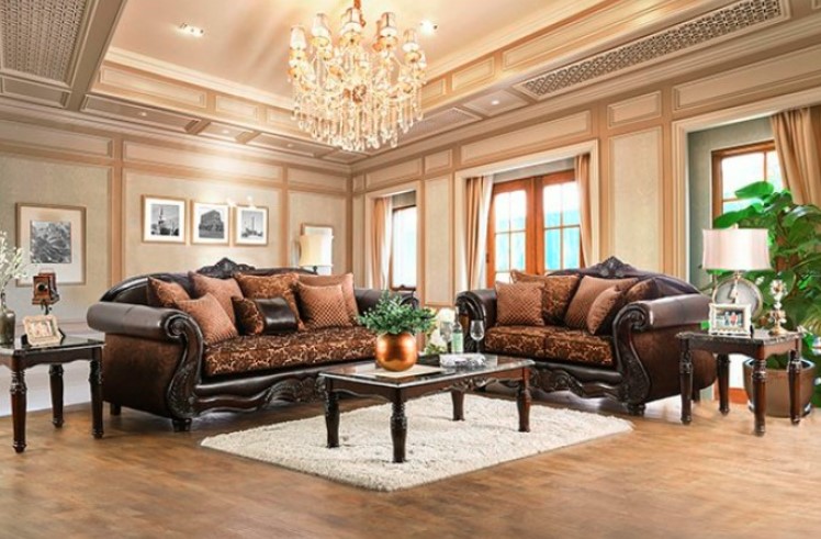 Elpis Collection by Furniture of America in Other and Fabric