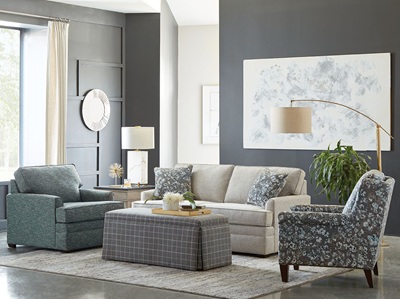 Hallie Collection by Transitional Transitional Tennessee Custom with Sofas Hallie Collection with Sofas