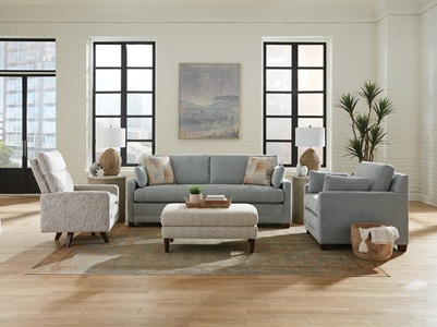Izzie Collection by Transitional Transitional Tennessee Custom with Sofas Hallie Collection with Sofas
