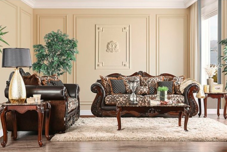 Jamael Collection by Furniture of America in Other and Fabric