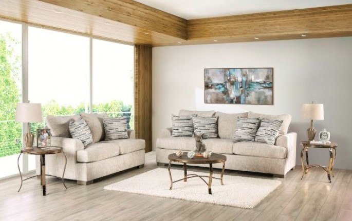 Leytonstone Collection by Furniture of America in Other and Fabric
