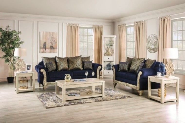 Marinella Collection by Furniture of America in Other and Fabric
