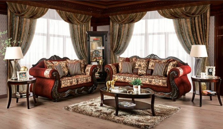 Matteo Collection by Furniture of America in Other and Fabric