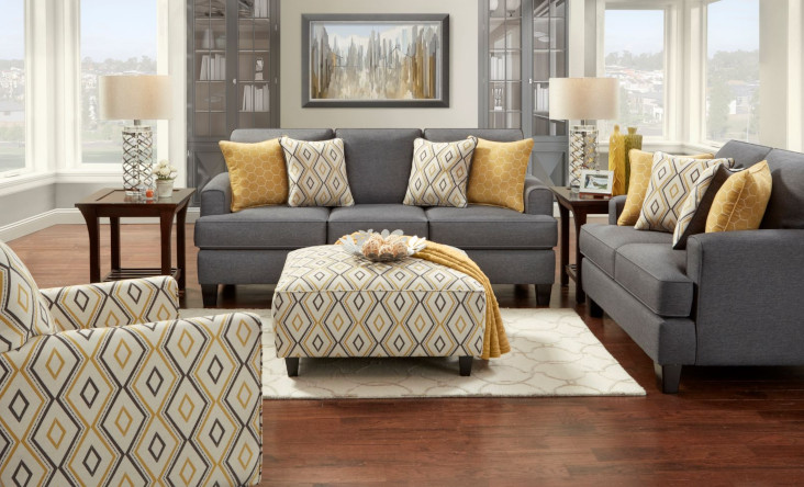 Maxwell Gray by Transitional Southern Home Furnishings Basic Wool in Polyester
