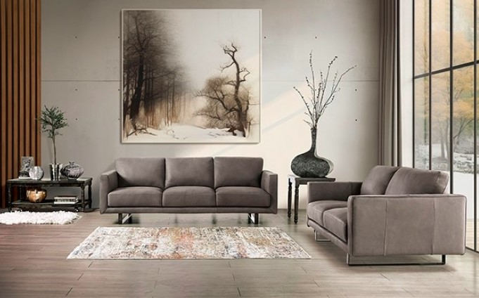 Mezzanotte Collection by Furniture of America in Other and Fabric