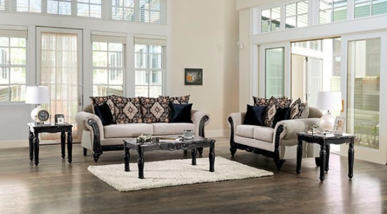 Molfetta Collection by Furniture of America in Other and Fabric