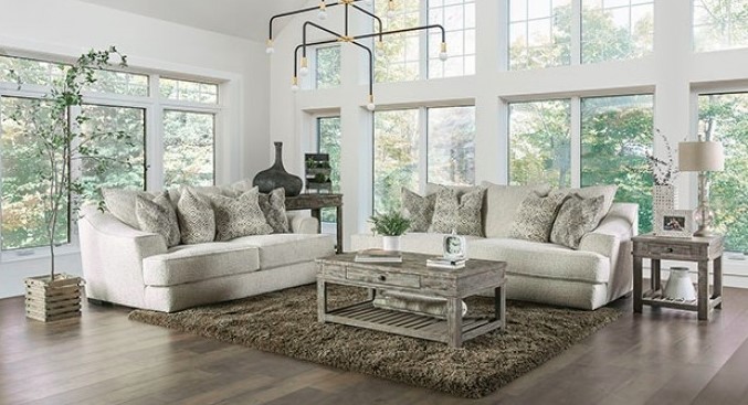 Moorpark Collection by Furniture of America in Other and Fabric