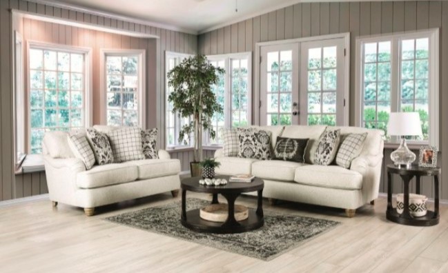 Mossley Collection by Furniture of America in Other and Fabric