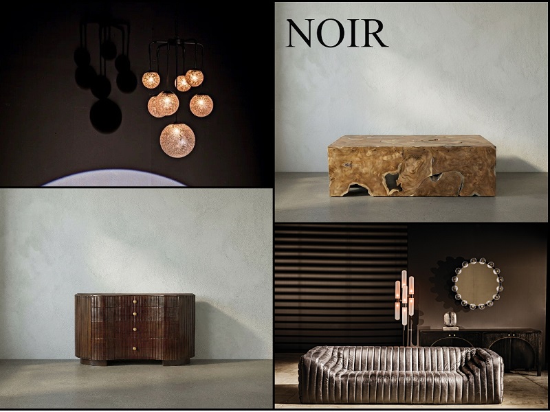 Transitional Noir with Mirrors