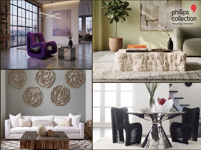Phillips Collection with Accessoriess in Fabric