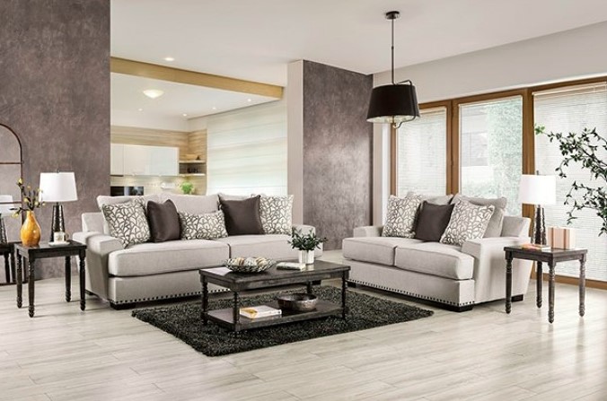 Picotee Collection by Furniture of America in Other and Fabric