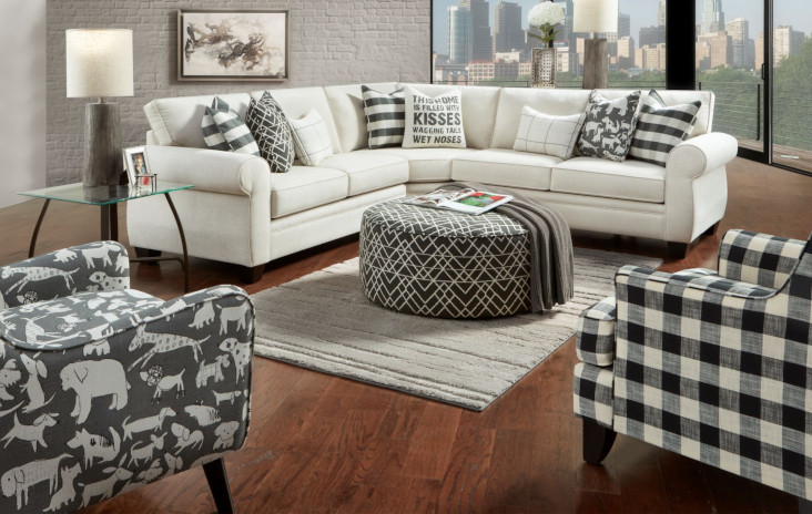 Popstitch Shell by Transitional Southern Home Furnishings Basic Wool in Polyester