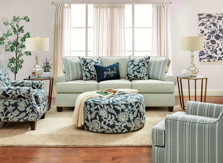 Porthcawl Collection by Furniture of America in Other and Fabric