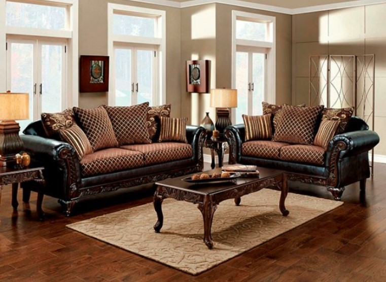San Roque Collection by Furniture of America in Other and Fabric