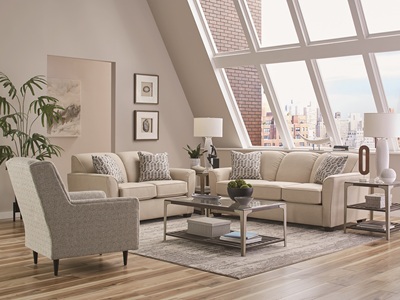 Smyrna Collection by Transitional Transitional Tennessee Custom with Sofas Hallie Collection with Sofas