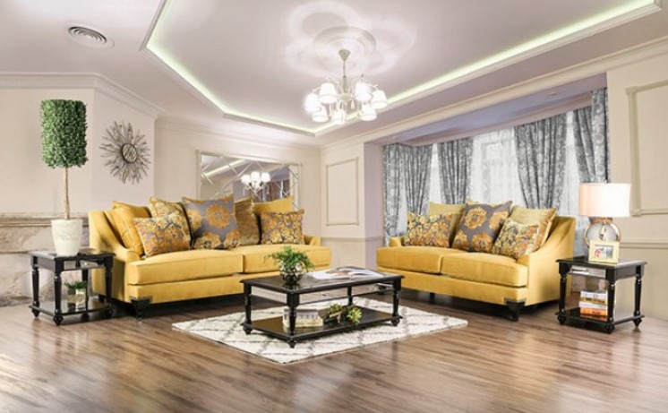 Viscontti Collection by Furniture of America in Other and Fabric