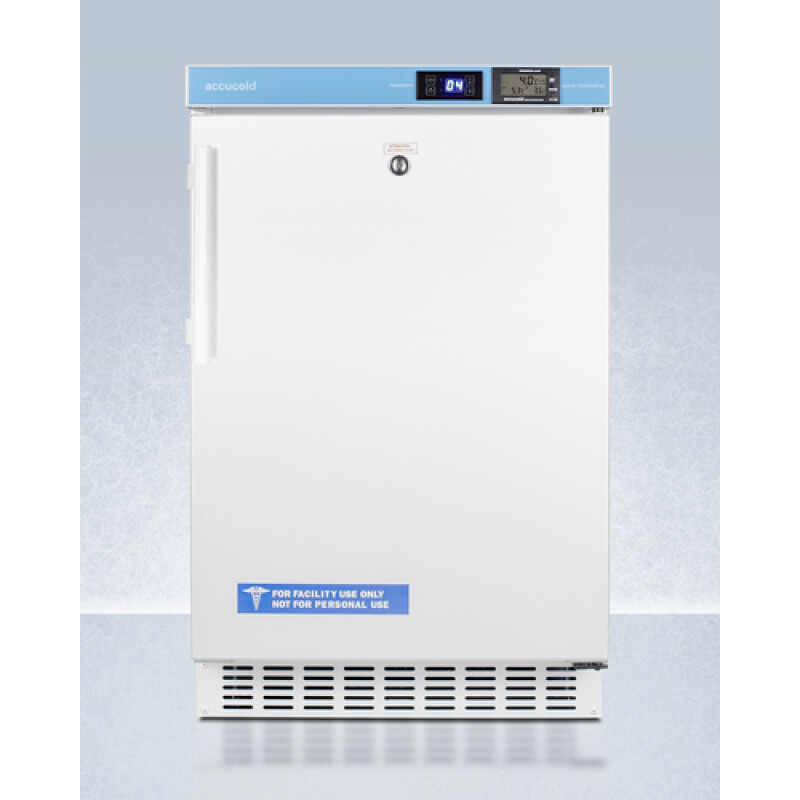 Accucold 20" Wide Built-In Pharmacy All-Refrigerator, ADA Compliant in White ACR45L