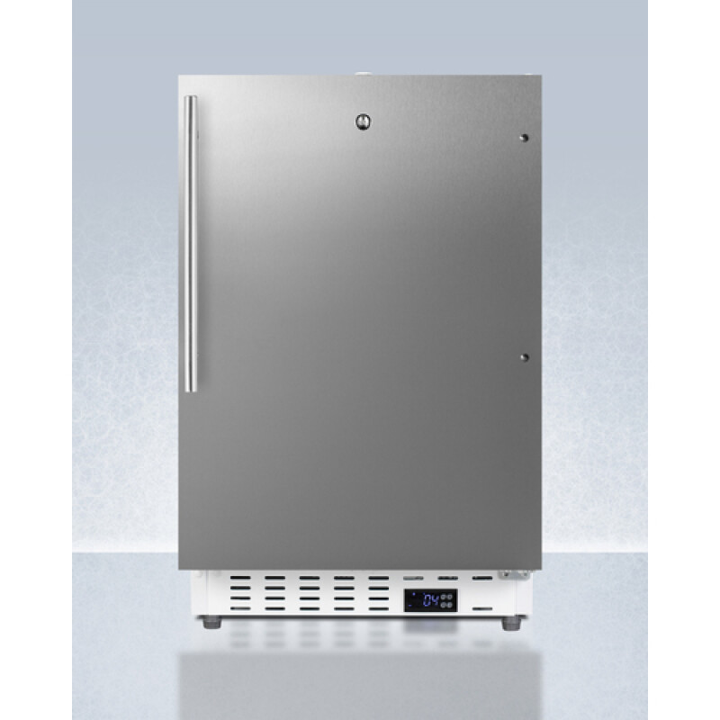Accucold 20" Wide Built-In Healthcare All-Refrigerator, ADA Compliant in White ADA404REFSSHV
