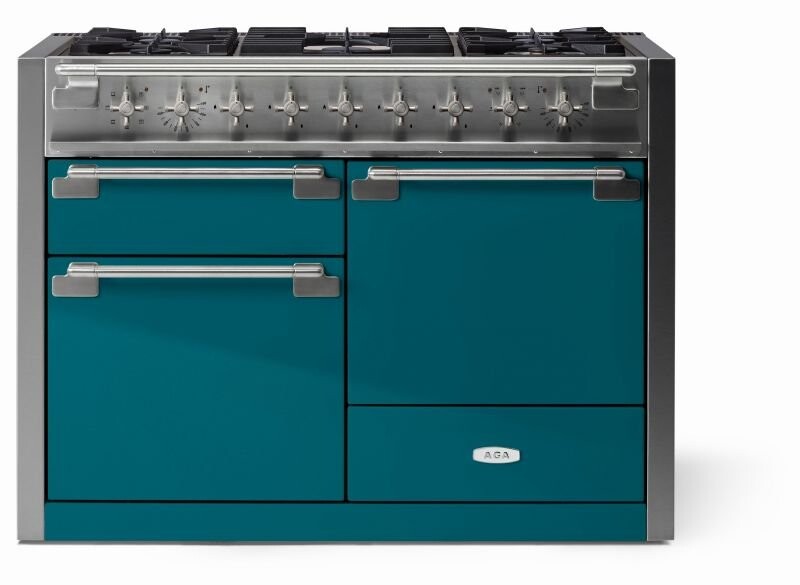 AGA 48" Elise Dual Fuel Range in Salcombe Blue AEL481DFSAL
