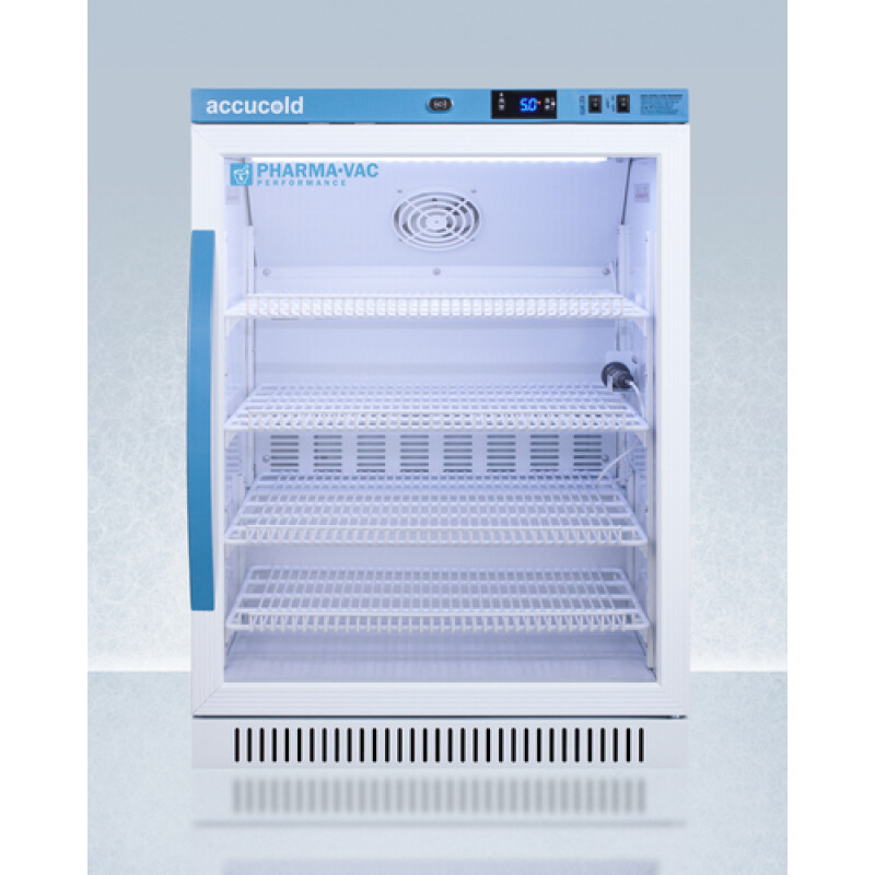 Accucold 6 Cu.Ft. ADA Height Vaccine Refrigerator in Glass ARG6PV