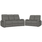 Emerald Home Benjamin - U7498 2pc Manual Living Room Set in Charcoal