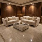Massa Gallery Philly 2pc Living Room Set in Cream