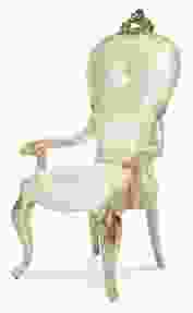 Aico Platine de Royale Arm Chair in Champagne (Set of 2) 09004-201 PROMO
