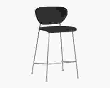 SUNPAN Odesa Counter Stool in Abbington Navy/Gold 106521 (Set of 2)