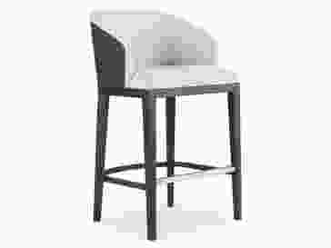 Hooker Furniture Curata Upholstered Bar Stool (Set of 2) in Dark Wood 1600-20860-DKW SPECIAL